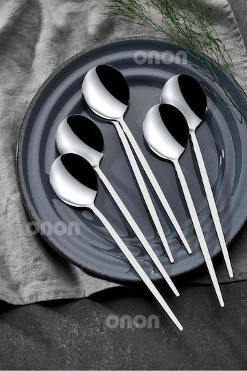 SteweHome Set Linguri Alimentare Din Oțel Inoxidabil Argintii 6 Bucăți