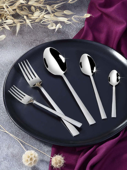 SteweHome Cutlery Set Stainless Steel White 30 Pieces