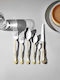 SteweHome Cutlery Set Stainless Steel Gold 36 Pieces