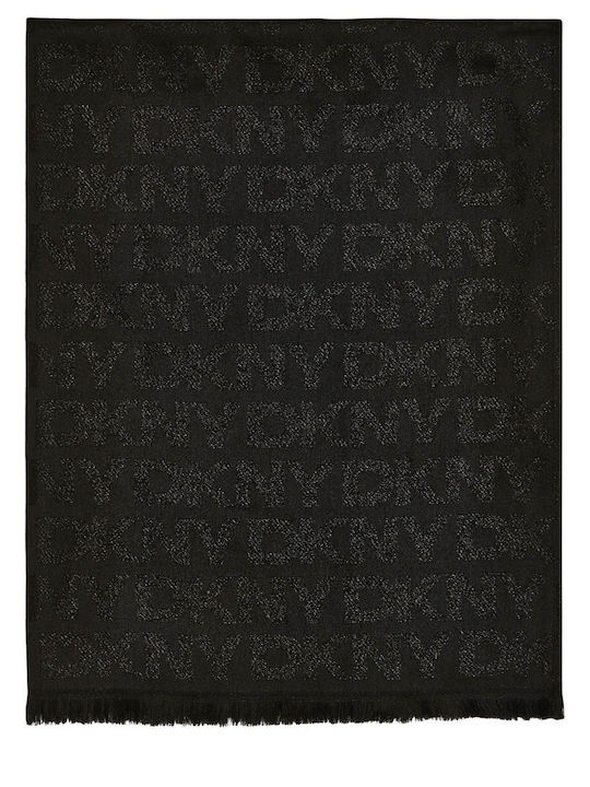 DKNY Damen Wollschal Schwarz