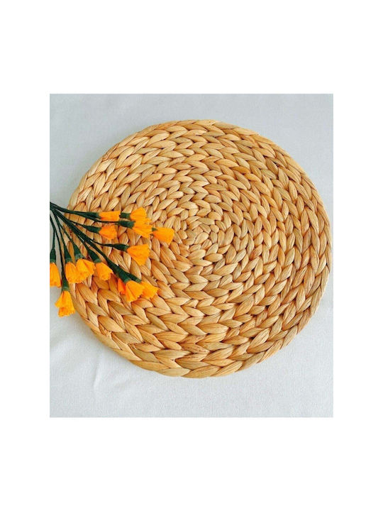 SteweHome Σουπλά Στρογγυλό Ψάθινο Λευκό 48cm 6τμχ SteweHome Σουπλά Στρογγυλό Ψάθινο Λευκό 48cm 6τμχ