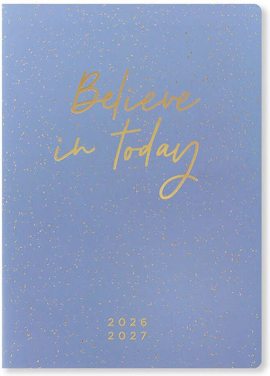 *ακαδημαικο Ημερολογιο Letts Inspire 2026-2027 Ημερησιο A5 Multilanguage Believe In Today Μπλε 27-031395