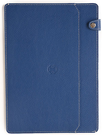 Leder Aktenmappe A4 Blau Royal Tasche 23x32 15bli02 1502-23
