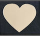 Stewehome Set 10 Bucăți Elemente Decorative Oglinzi Plexiglass Formă Inimă Bej 8x7 Cm