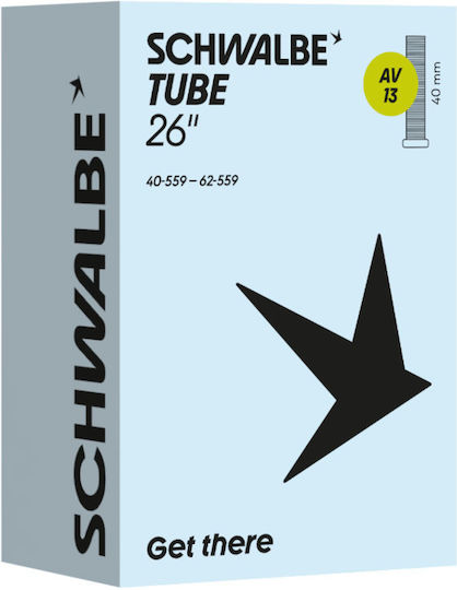 Schwalbe 26 Av 13 26 x 1,50 2,40 Fahrradschlauch-Innenrohre Radgröße 26 Breite 1,50 Ventillänge 2,40