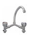 PALAV-74-GG Mischung Waschbeckenarmatur Silber
