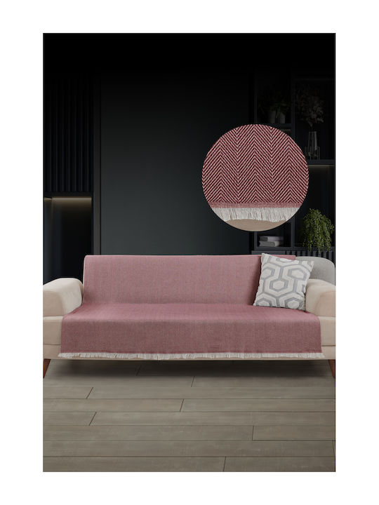SteweHome Armchair Throw 180x215cm Burgundy