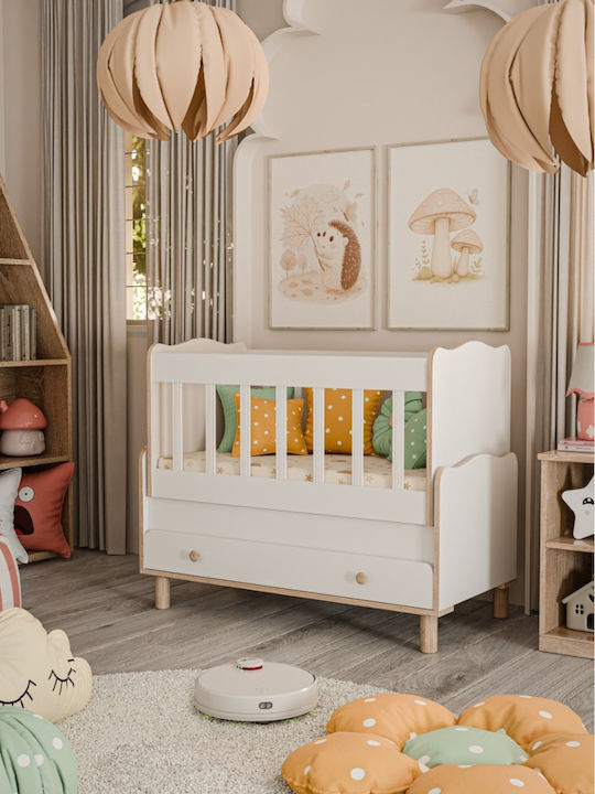 SteweHome Babybett Beige mit Matratze 100x112cm