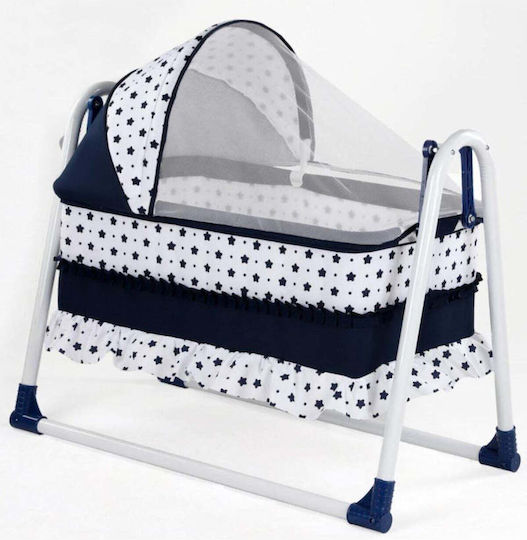 SteweHome Blue Crib With Mattress