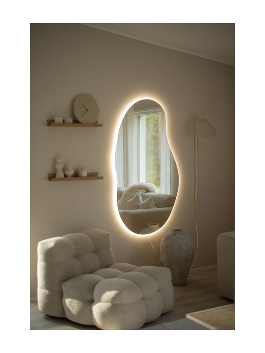 SteweHome Огледало за Баня LED 35x60см Жълто