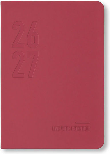 *ακαδημαικο Ημερολογιο Letts Conscious 2026-2027 Η Εβδομαδα Δυο Σελιδες A5 Multilanguage Μπορντω 27-031990