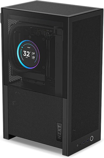NZXT H2 Flow Mini Tower Κουτί Υπολογιστή Μαύρο