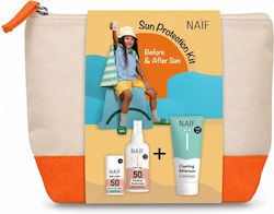 Naïf Sun Protection Kit SPF50 Waterproof Kids Sunscreen Set Stick for Face & Body