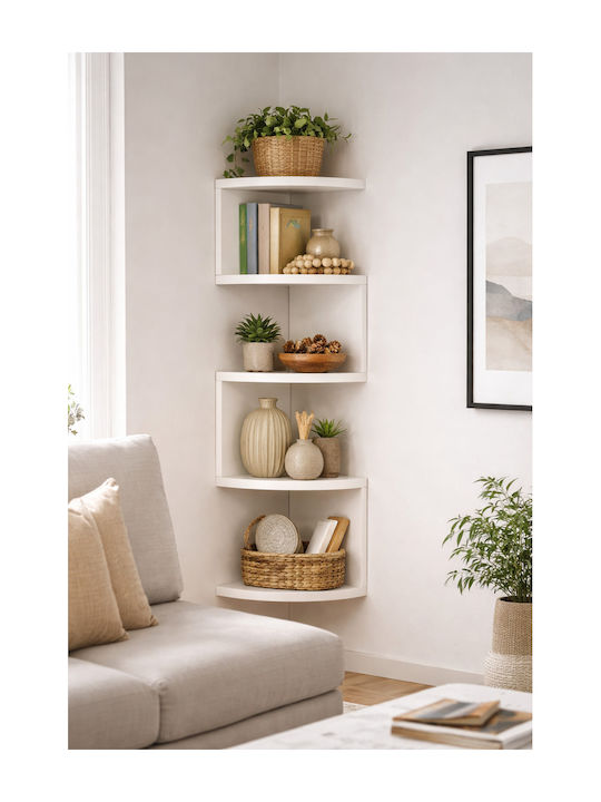 Corner Yellow Wall Shelves (3 Pieces) 20x20x20cm