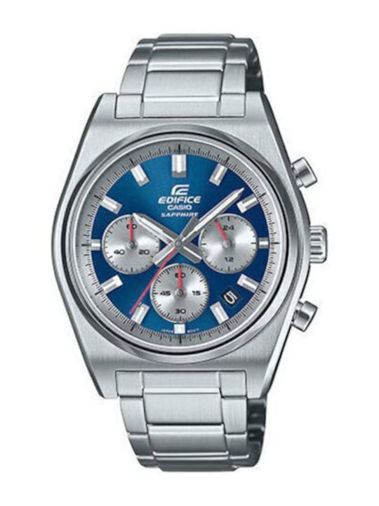 Casio Herrenuhr Batterie mit Silber Metall-Armband
