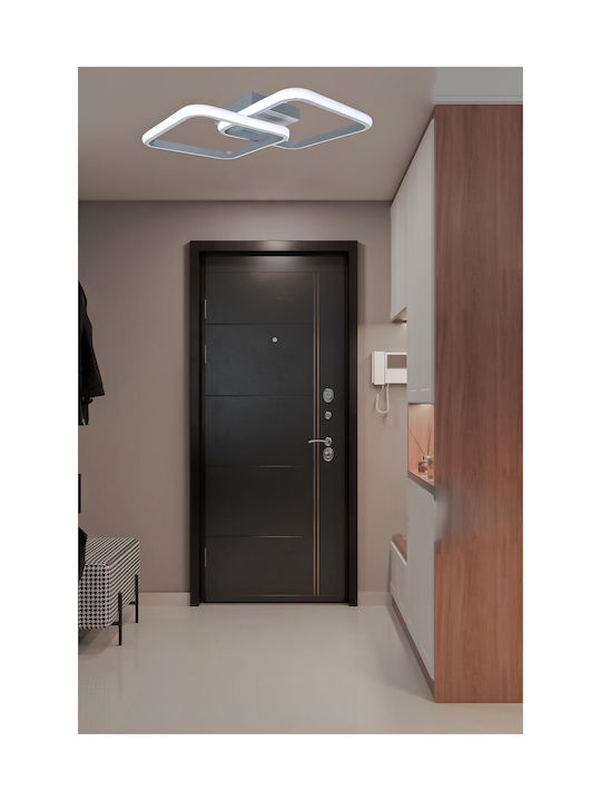SteweHome Ceiling Light 33cm Gray with Integrated LED