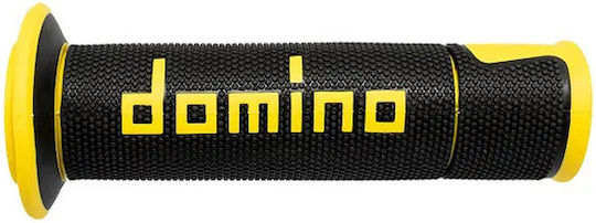 Дръжки За Мотоциклет Domino Grips A450 Чифт Черни Жълти
