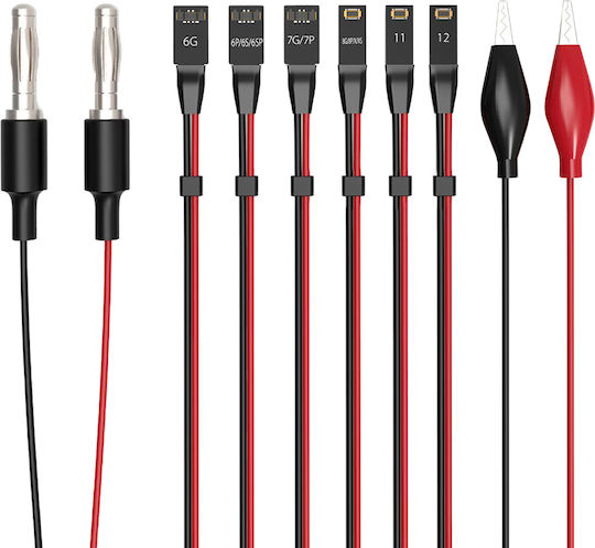 2uul Cabluri de Alimentare Testare Boot iPhone 6 la 13 Pro Diagnosticare Rapidă Negru Roșu