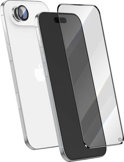 Force Glass 2.5d Gehärtetes Glas Displayschutzfolie Linse Schutz Pack iPhone Air Transparent