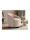 Houston 2128 Swivel Armchair Cream 72x67x70cm