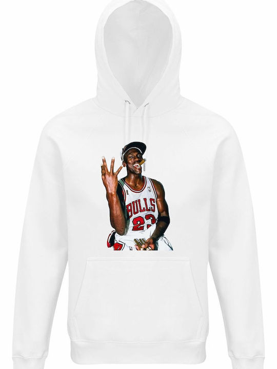 Hoodie Organic Unisex " Michael Jordan Cigar Po...