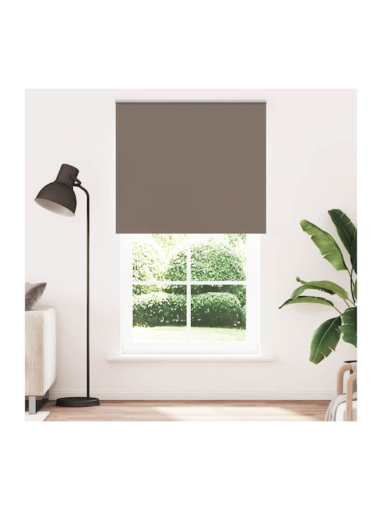 vidaXL Roller Blinds Total Blackout Brown W125xH210cm 4011055