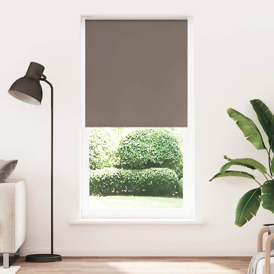 vidaXL Roller Blinds Total Blackout Brown W115xH210cm 4011053