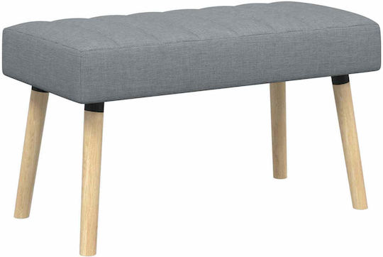 vidaXL Ess- und Küchenstühle mit Stoffbezug Hellgrau 80x40x46cm