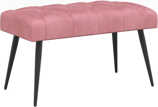 Samt Ess- und Küchenstuhl Rosa 80x40x46cm