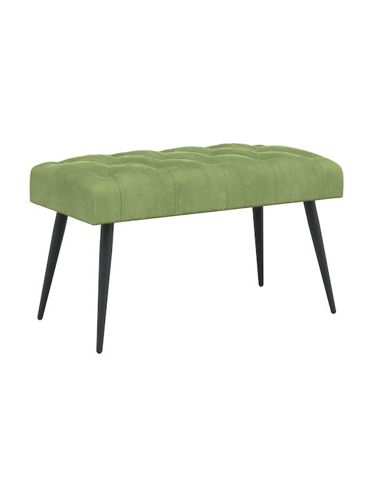 Velvet Dining Bench Light Green 80x40x46cm