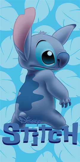 Плажна Кърпа Quick Dry Disney Home Lilo & Stitch 544 70x140 Светлосин 100% Микрофибър