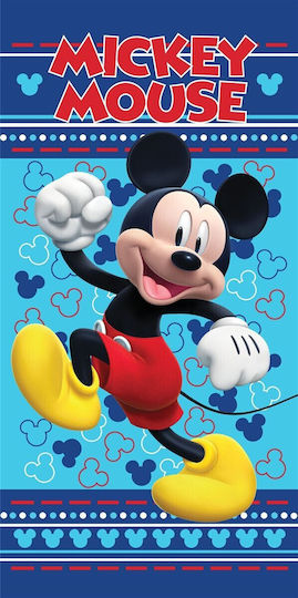 Πετσέτα Θαλάσσης Quick Dry Disney Home Mickey 541 70x140 Sky Blue 100% Microfiber