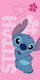 Πετσέτα Θαλάσσης Quick Dry Disney Home Lilo & Stitch 548 70x140 Pale Pink 100% Microfiber