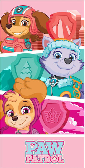 Πετσετα Θαλασσης Microfiber 70x140cm Paw Patrol 4898 Ροζ