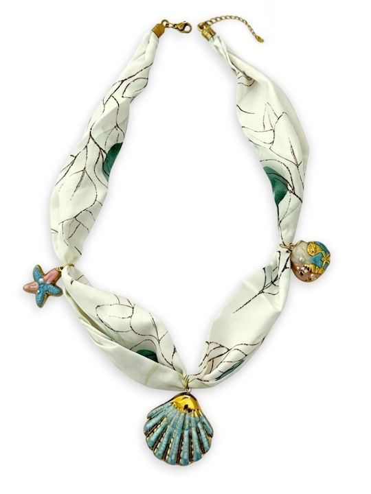 Callajewels Κολιέ από Ατσάλι Γαλάζιο