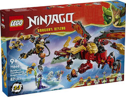 LEGO Ninjago Transforming Dragon Mech Wyldfyre pentru 9+ Ani 821 bucăți