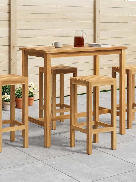 vidaXL Outdoor Bar Set 5 Pieces Unfinished