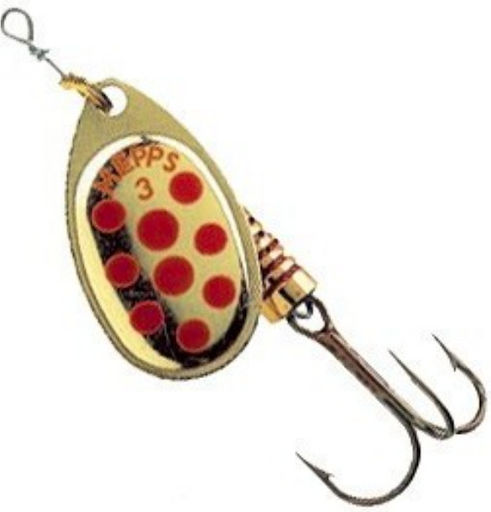 Mepps Aglia Decore Red Dots Momeli Artificiale Fluture Nr 1 Aur