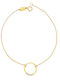 Savvas Design Women's 14K Gold Bracelet with Zircon BR02331