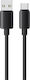 Usams USB 2.0 Kabel USB Typ-C männlich - USB-A 18W Schwarzes 1m SJ786USB01
