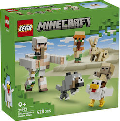 LEGO Minecraft Пустинна Атака с Chicken Jockey за 9+ Години 428 Бройки