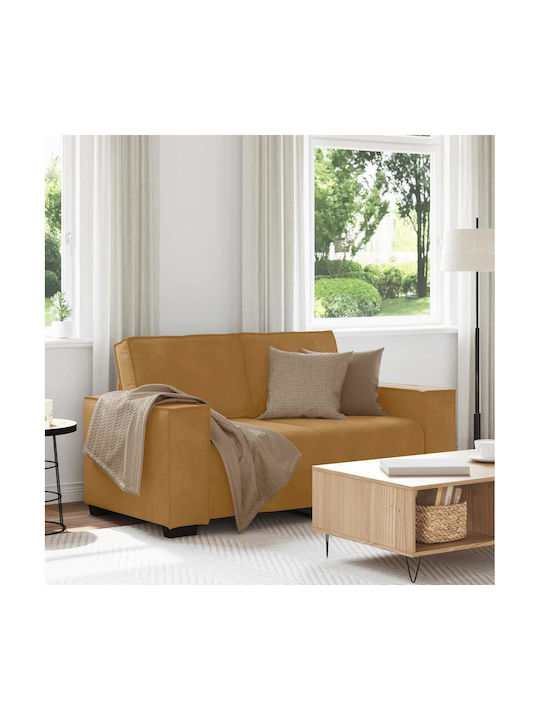 Двуместен Диван Кадифен Кафяв 160x78x84см
