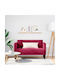 Two-Seater Velvet Blue Couch 124x67x74.5 cm