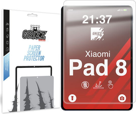 Grizzglass Paperscreen Display Protection Film Compatible Xiaomi Pad 8 Transparent
