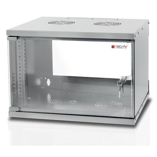 Techly Dulap Rack Montat pe Perete 6U Gri 022229