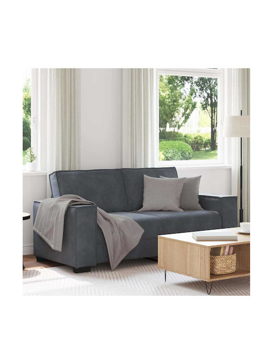 Doppelsitzer Samt Sofa Dunkelgrau 180x78x84cm