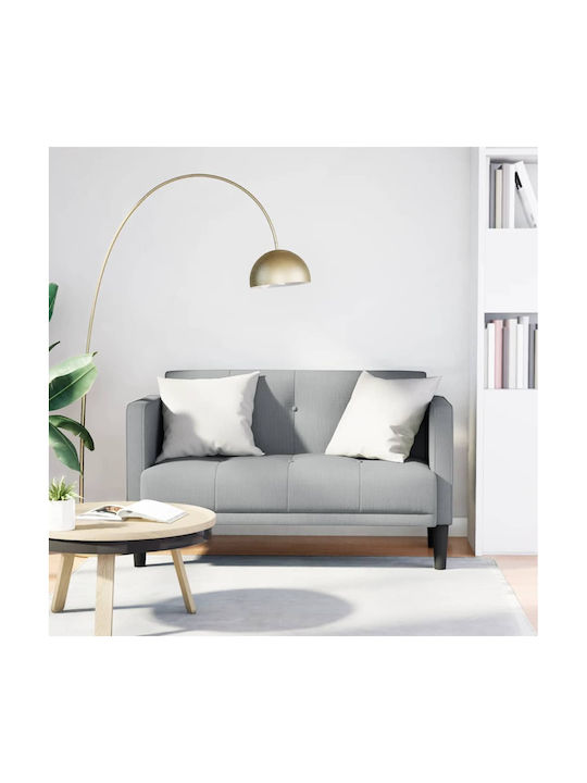 vidaXL Doppelsitzer Sofa Offenes Grau 124x67x74...