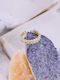 Celestino Women's Ring with Strass Stones Gold Tone