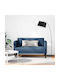 Doppelsitzer Sofa Blau 124x67x74,5cm