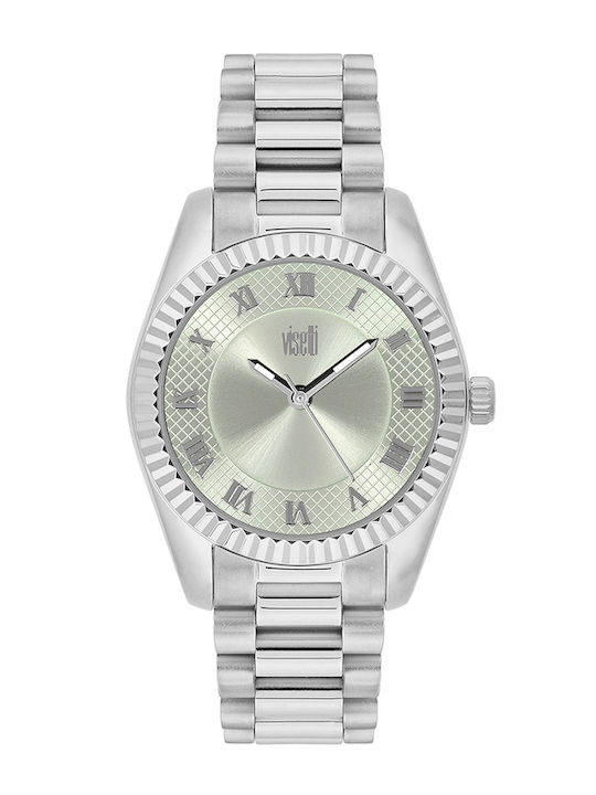 Visetti Womens Watch Battery with Silver Metal ...